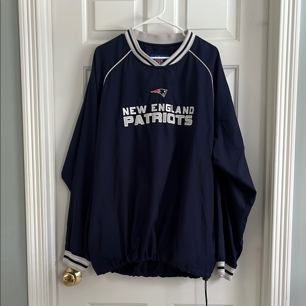 Reebok NFL Navy Jacket.  Mens XL NE Patriots pullover